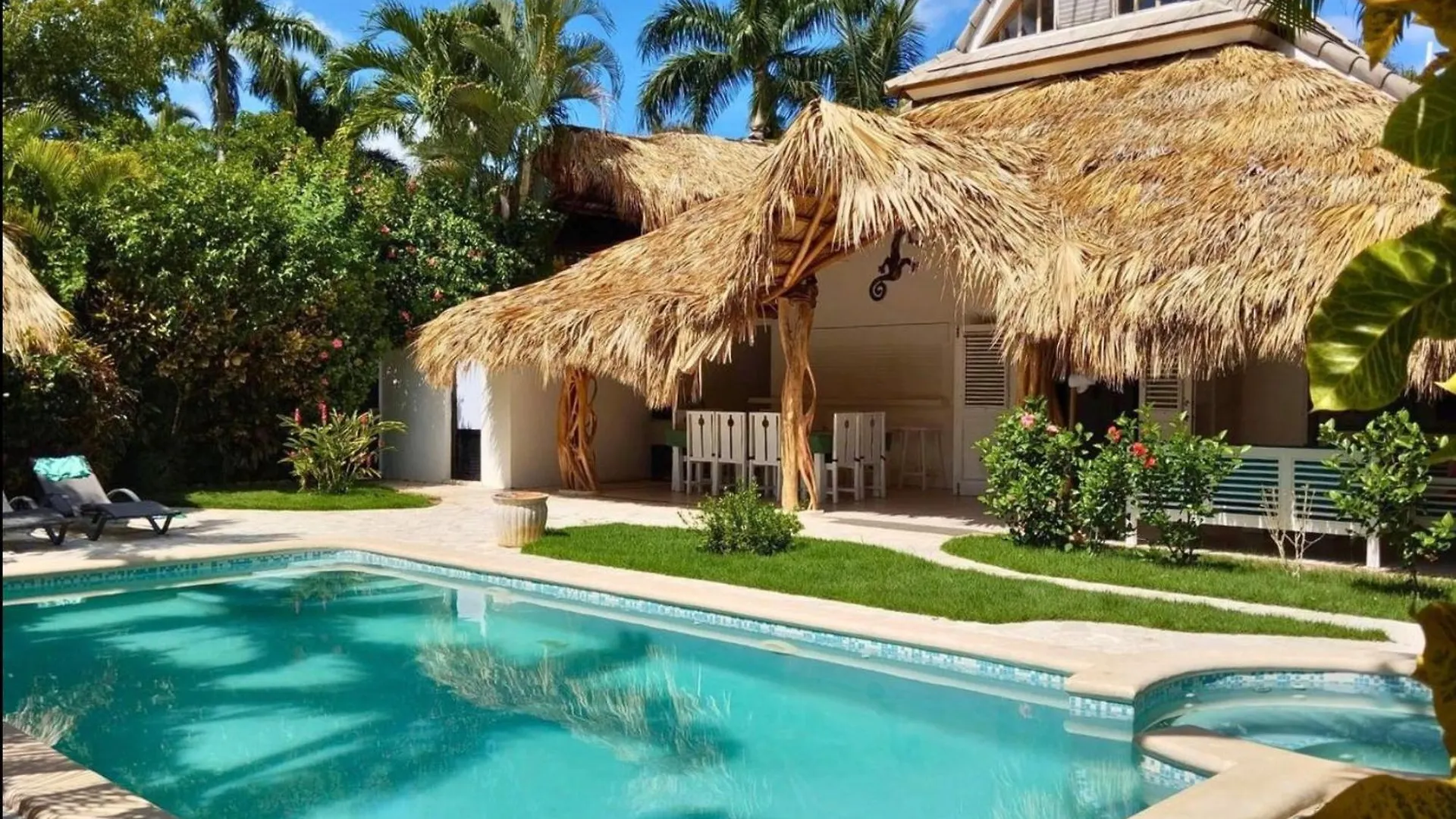 Tatil Evi Tropical House With Bungalow And Pool Near Playa Poppy Las Terrenas